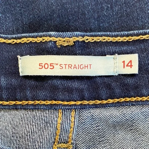 Levi's Indigo 505 Straight Leg Women's Jeans - Picture 2 of 10
